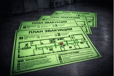 Планы эвакуации на ФЭС-материале